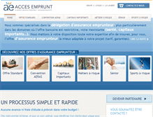 Tablet Screenshot of acces-emprunt.fr